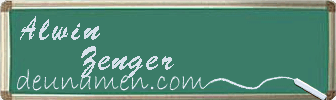 Alwin Zenger Visitenkarte